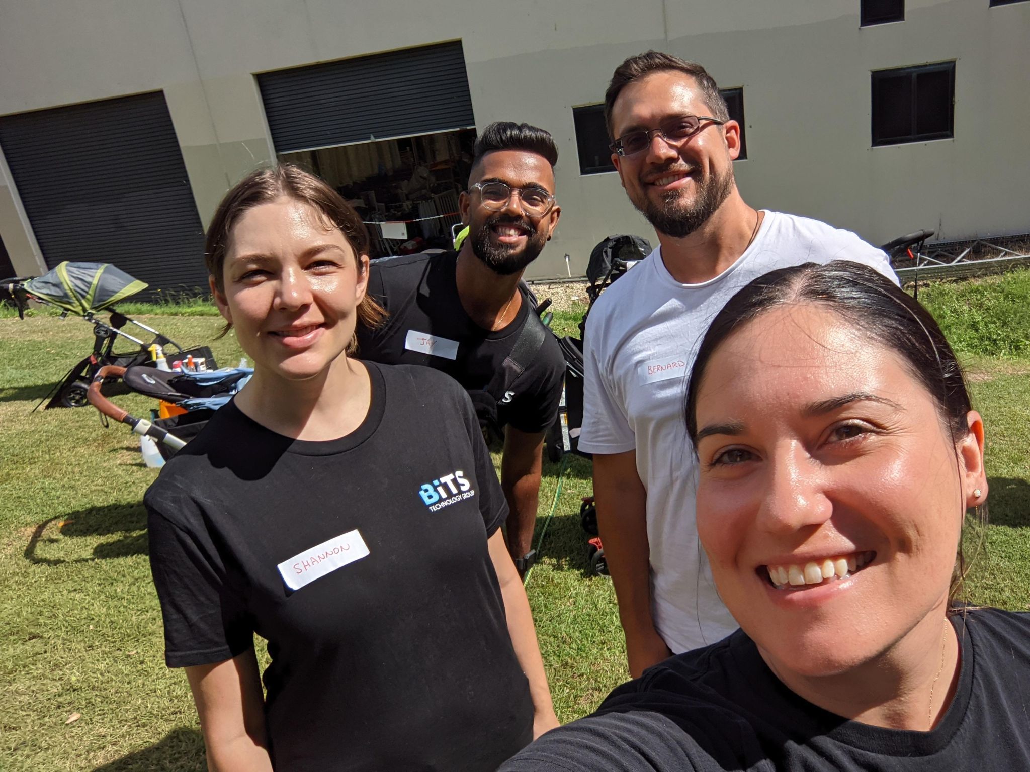 BITS Technology Group staff volunteering at Baby Give Back Charity