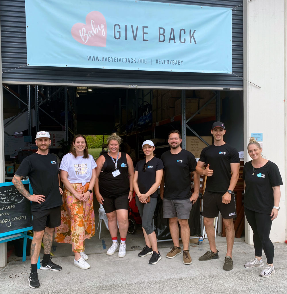 bits-team-baby-give-back BITS Technology Group volunteering at Baby Give Back charity