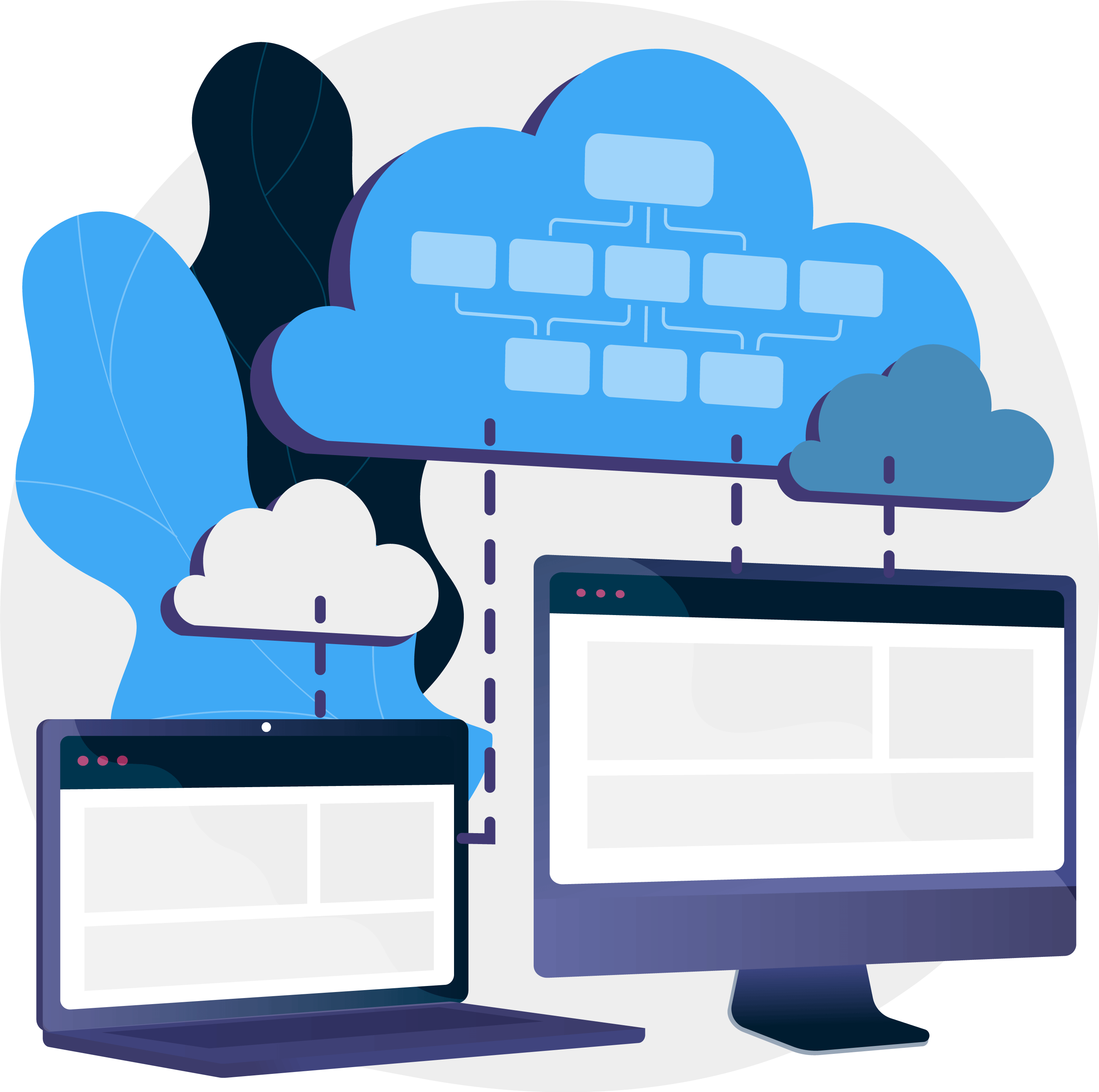 cloud migration vector